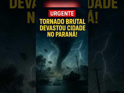 🌪️ Tornado devastador no Paraná: a tragédia em Rio Bonito do Iguaçu | O Inceível Mundo #shorts