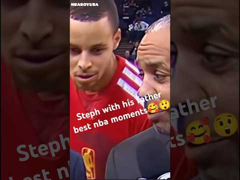 The Heartwarming Moments of Steph Curry and His Dad 🥰😱 #nba #shorts