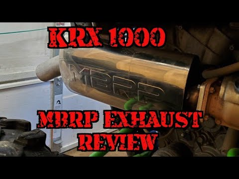 KRX 1000 MBRP Exhaust review and sound clip