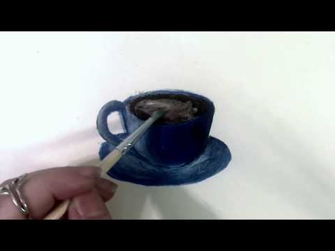 Teacup Acrylic Speed Paint  ♧