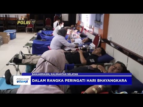 POLRESTA BANJARMASIN DONOR DARAH JELANG HARI BHAYANGKARA