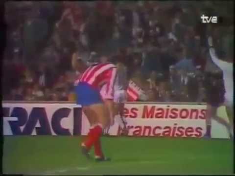Cup der Cupsieger 1986: Atletico Madrid - Dynamo Kiew 0:3. Tor von Oleg Blochin.