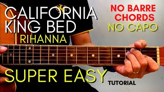 RIHANNA - CALIFORNIA KING BED CHORDS (EASY GUITAR TUTORIAL) for BEGINNERS