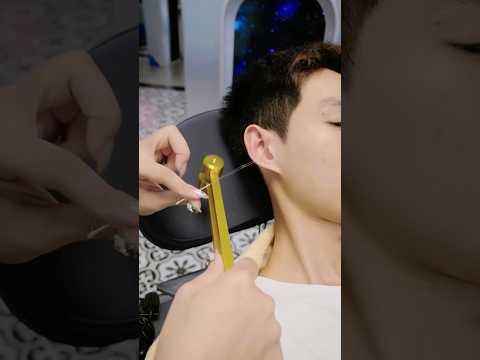 Gentle ear wax removal helps you relax comfortably #relax #massage #asmr #spatreatment