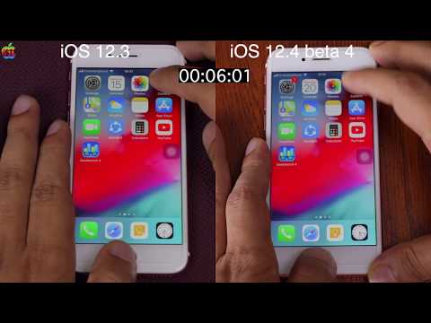 iOS 12.4 beta 4 vs iOS 12.3 Speed test on iPhone 6s | iSuperTech