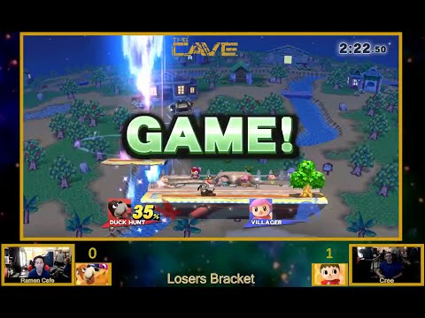 Ramencafe (Fox/Duck Hunt) Vs. Cree (Villager) - SSB4 Losers Semis