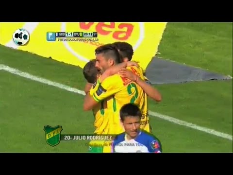 Gol Julio Rodríguez - Godoy Cruz 1 Vs Defensa y Justicia 1 - Primera División 2014