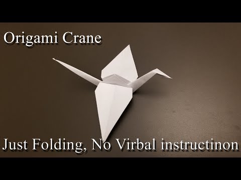 Origami Crane How To Make The Paper Crane Only Folding