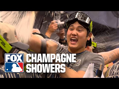 Dodgers' EPIC Locker Room Celebration 🍾 2025 World Series Champions