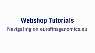Webshop Tutorial - Prepaid Oligo Coupons