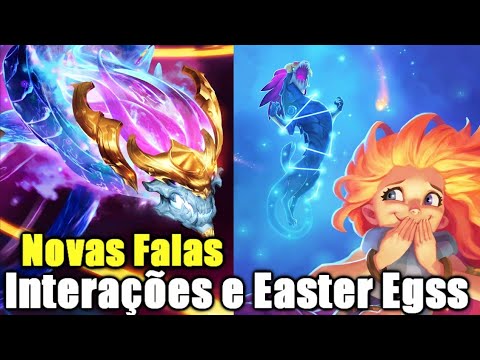 Novas Interações e Easter Eggs! Aurelion Sol! Explicando a história com as Falas!