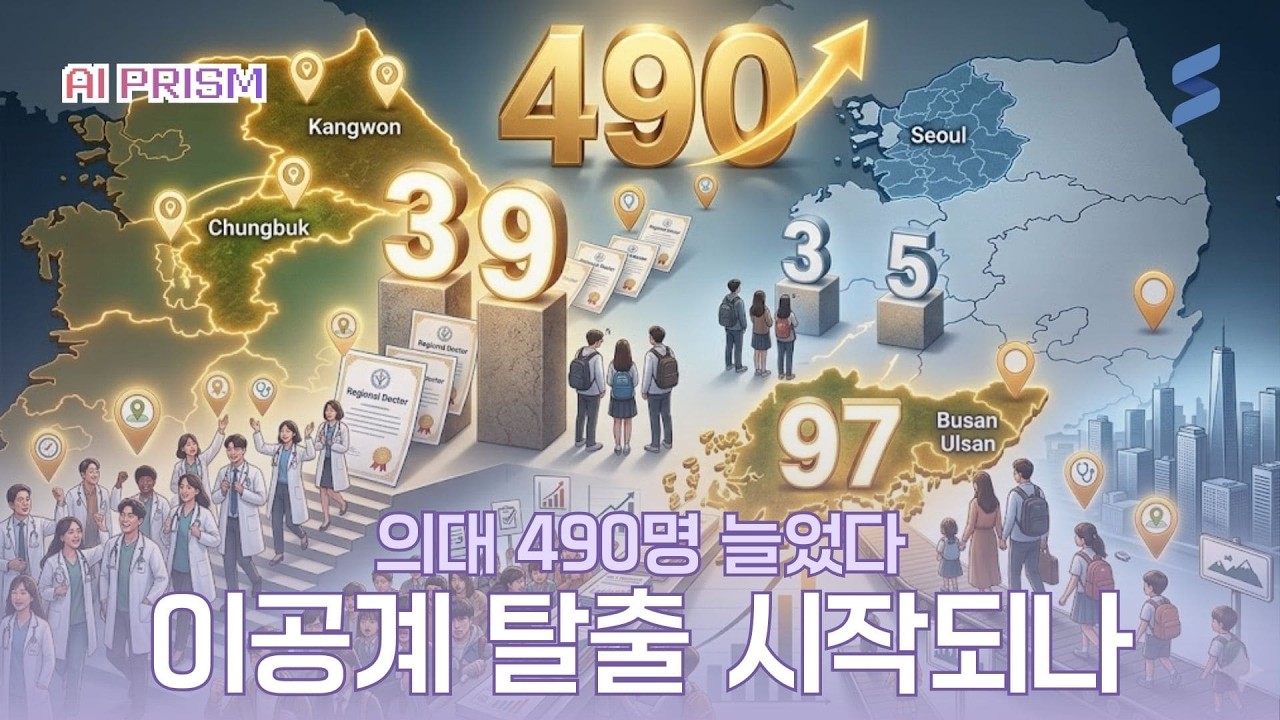 의대 490명 늘었다, 이공계 탈출 러시 온다 [AI PRISM]