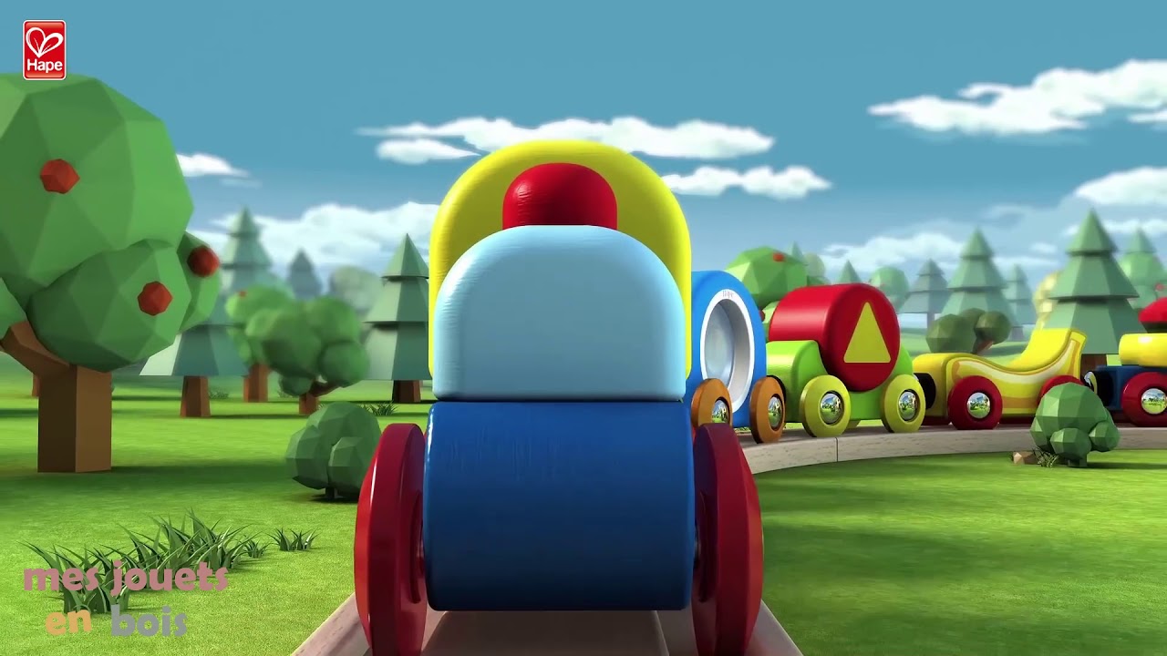 Circuit de train en bois - Mélomane