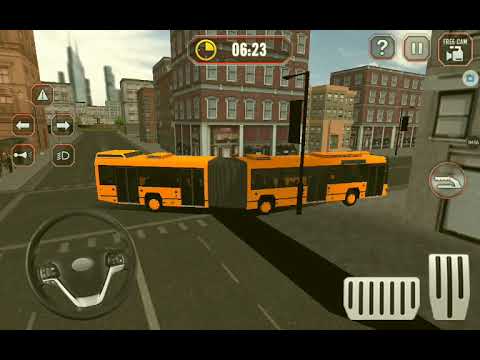 Articulated bus simulator gameplay