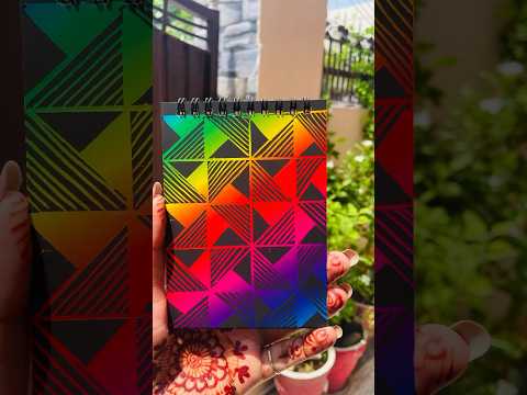 Scratch note magic doodle art | Magical drawing book #share #doodle #diy #scratch #colors #subscribe