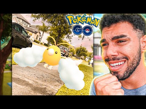 1 ANO DEPOIS PEGAMOS O SHINY SWABLU DOURADO - POKEMON GO | Cris |
