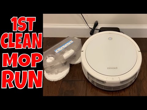 BISSELL SpinWave Hard Floor Expert Wet and Dry Robot Vacuum 3115 - FIRST Mopping Test and APP DEMO