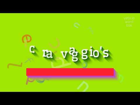 How to say "caravaggio's"! (High Quality Voices)