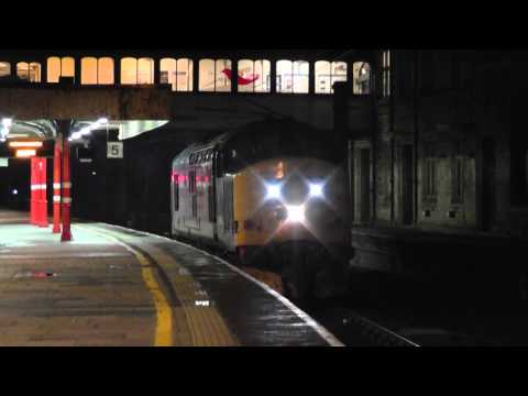 37601 with 57003 DIT 6K73 and 37688 0Z37 at Lancaster, 15th January 2014