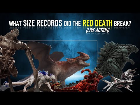 Is the Red Death (Live action) as big as Godzilla Earth?