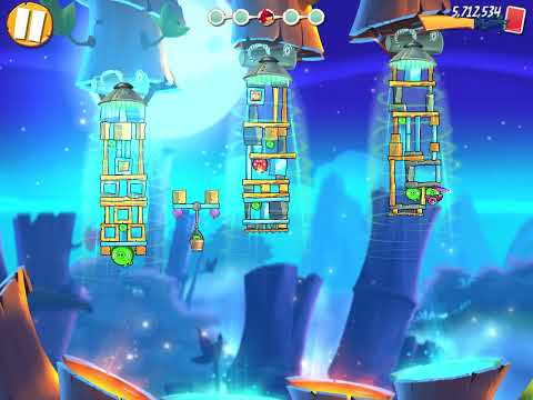 Angry birds 2: hard level 516 (Bamboo Forest/ Gravity Grove)