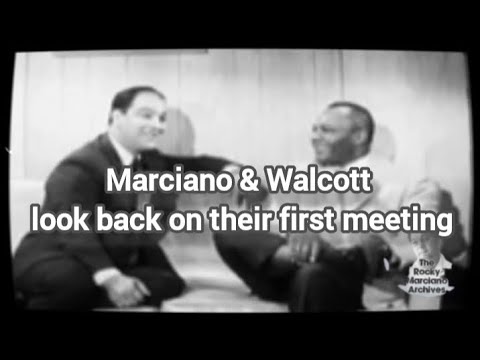 Rocky Marciano & Joe Walcott on their first title fight...