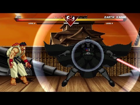 RYU vs DARTH VADER - High Level Insane Fight !