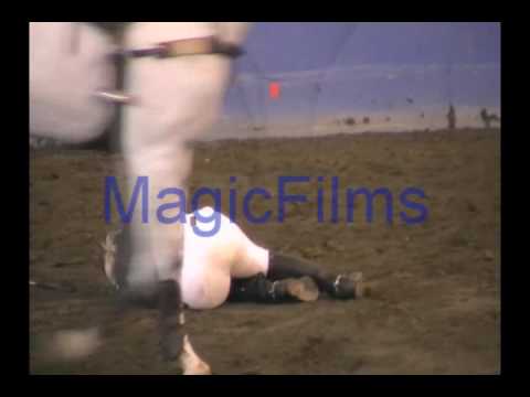 Jessica Spence and Kool Magic-Fall at water jump-HSBC Equestrian World Cups 2009