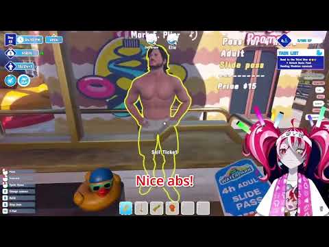 Ollie meets Mark E Plier! (Waterpark Simulator)