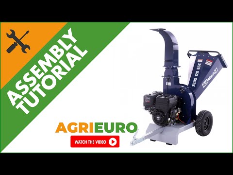 BullMach ZEUS 120 BSE Petrol Garden Shredder - with B&S XR2100 - Assembly tutorial