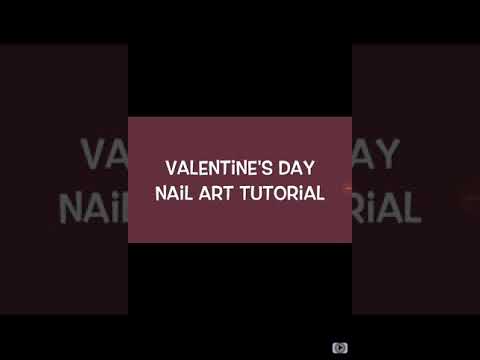 Valentine rose nail stamping TU 006