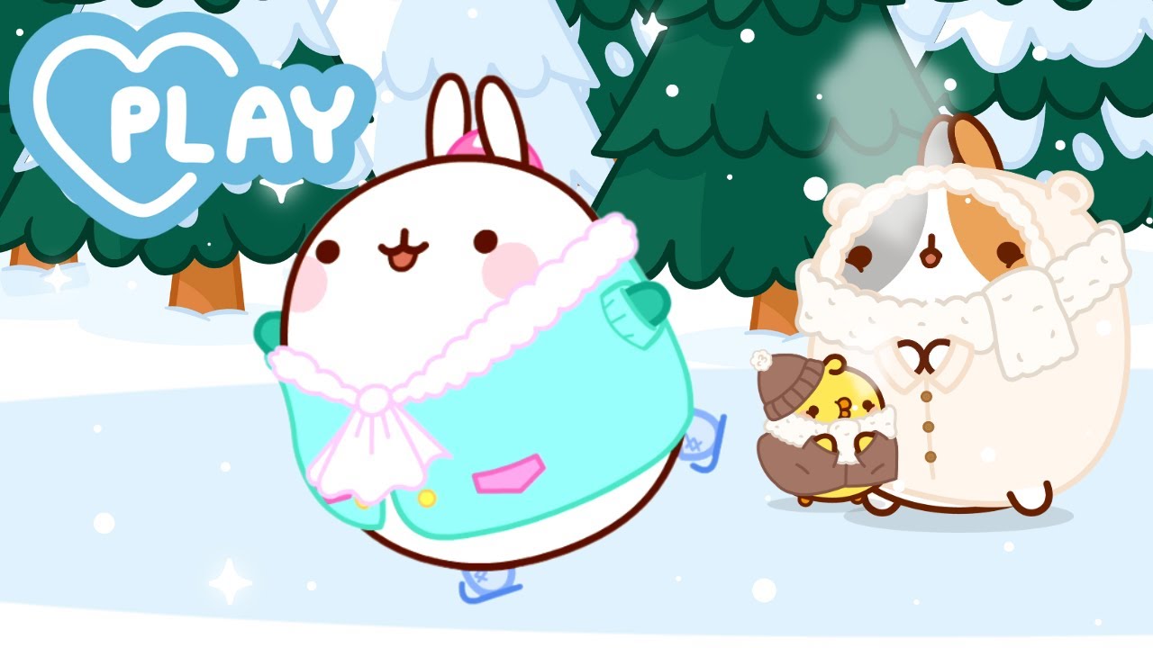 The Cutest Ice Ballet! ❄️🎶 Molang and Piu Piu Twirl in Style