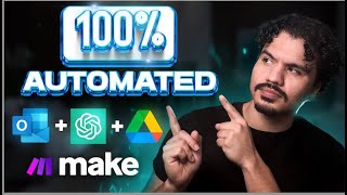 100% AI Automated Email Inbox (Make.com, OpenAI, Outlook, Google Drive)