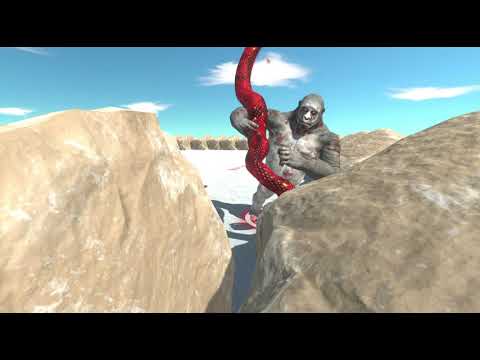 animal revolt battle simulator titanoboa vs goro  the giant funny moment #71