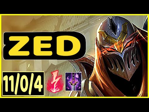 Smurfing on Diamond PLayers ZED VS TALIYAH - 11/0/4 KDA MID GAMEPLAY