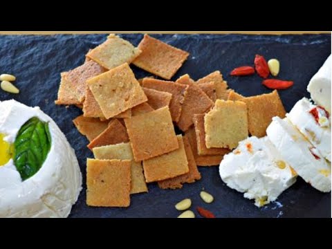 Keto Cheese Crackers Vegetarian | Vegetarian Keto Crackers | Vegetarian keto recipe
