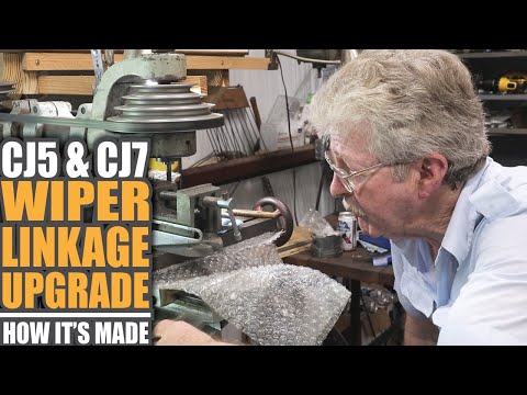 Jeep CJ5 & CJ7 Windshield Wiper Linkages | How It's Made | George Shows His Shop & Linkage Upgrade