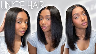 My *FAVORITE* Glueless Yaki Straight Bob Wig 😍 | Ft. UNice Hair