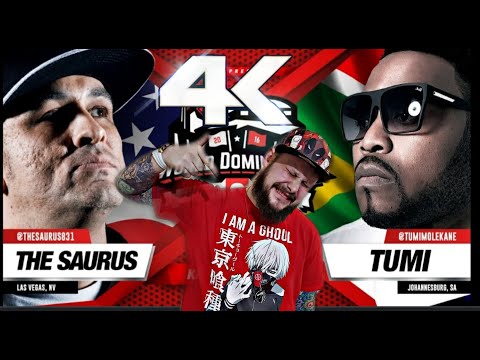 Score Card Reactions : KOTD Rap Battle - The Saurus vs Tumi