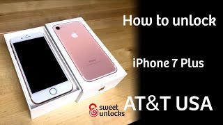 How to unlock Apple iPhone 7 locked to AT&T for Any GSM carrier