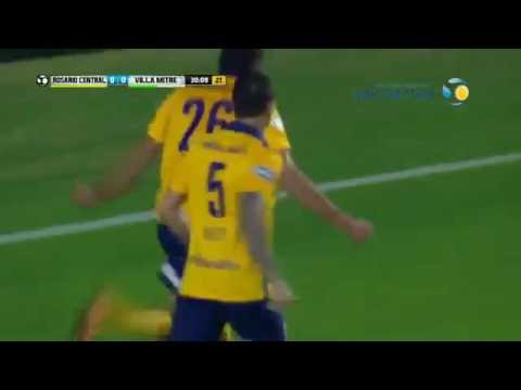 Gol de Burgos. Rosario Central 1 - 0 Villa Mitre. 32avos Copa Argentina 2016