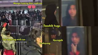Download lagu Look at the way Hyungsik was hugging Taehyung😭 Not Taehyung stopping to dance infront of Wooga🥹 mp3