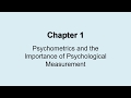 Psychometrics lecture 012820