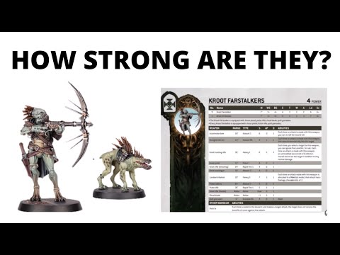 Kroot Farstalker Kinband Warhammer 40K Datasheet Review -  New Rules for T'au Empire