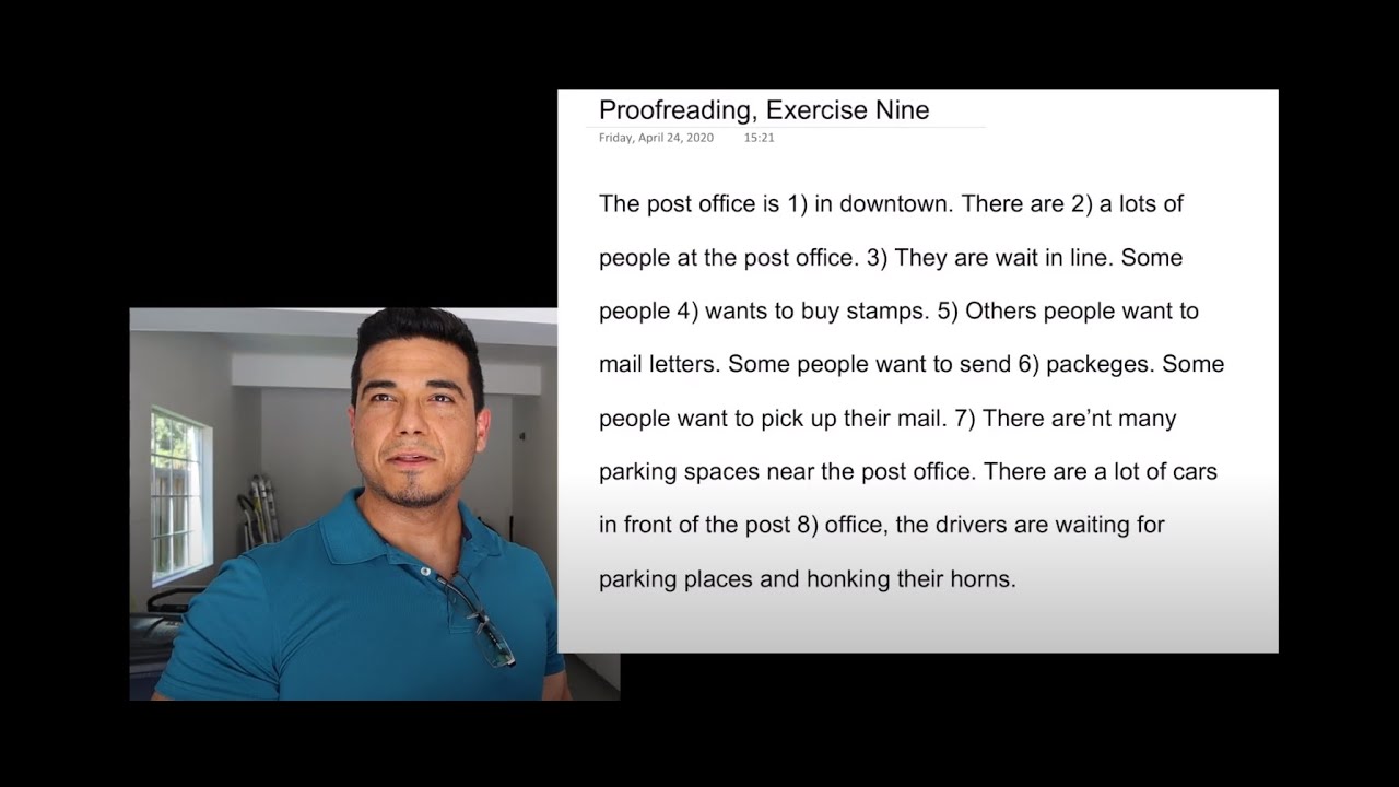 Proofreading:  Exercise & Practice, Nine