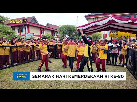 POLDA KALTENG GELAR SENAM BERSAMA, LOMBA MEMASAK, HINGGA TARIK TAMBANG SEMARAKKAN HUT KE-80 RI