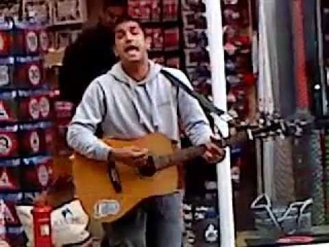 Nadeem Leigh busking
