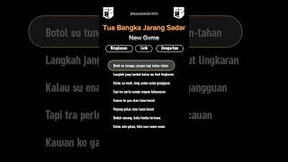 Download lagu Tua Bangka Jarang Sadar - Lagu TikTok Viral 2025 | Lirik Full Indonesia #liriklagu #shorts mp3