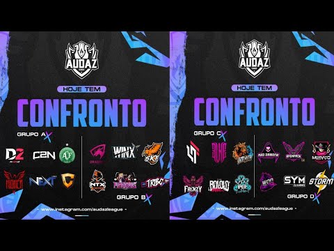 💜LIGA AUDAZ FEMININA💜 GRUPO A X B | GRUPO C X D💜  RUMO A 4K #GARENA #FLUXO #LOUD #FF🔥