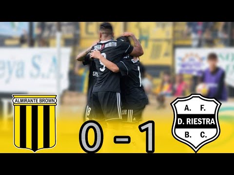 B Metro : ALMIRANTE BROWN 0 - 1 RIESTRA (El Gol)